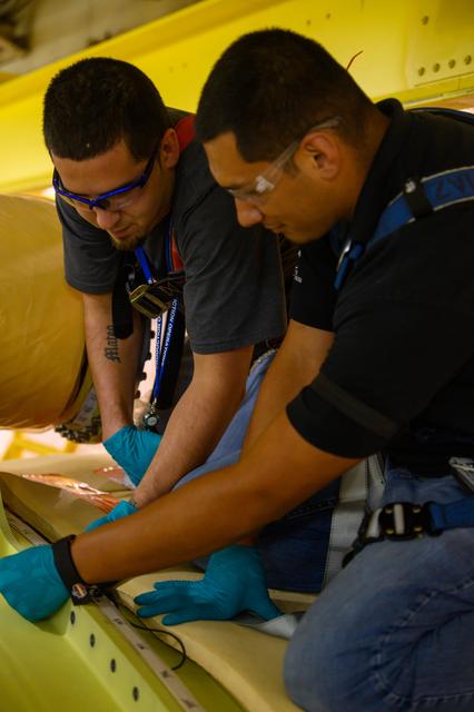 NASA image: NASA joins last of five sections for Space Launch System Rocket stage -5